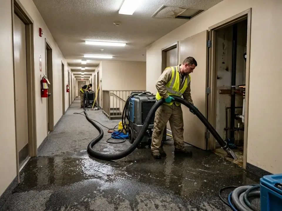 multi-unit-apartment-hallway-f-005 — frequently asked questions, Emergency Burst Pipe Water Extraction & Removal in Laughlin…